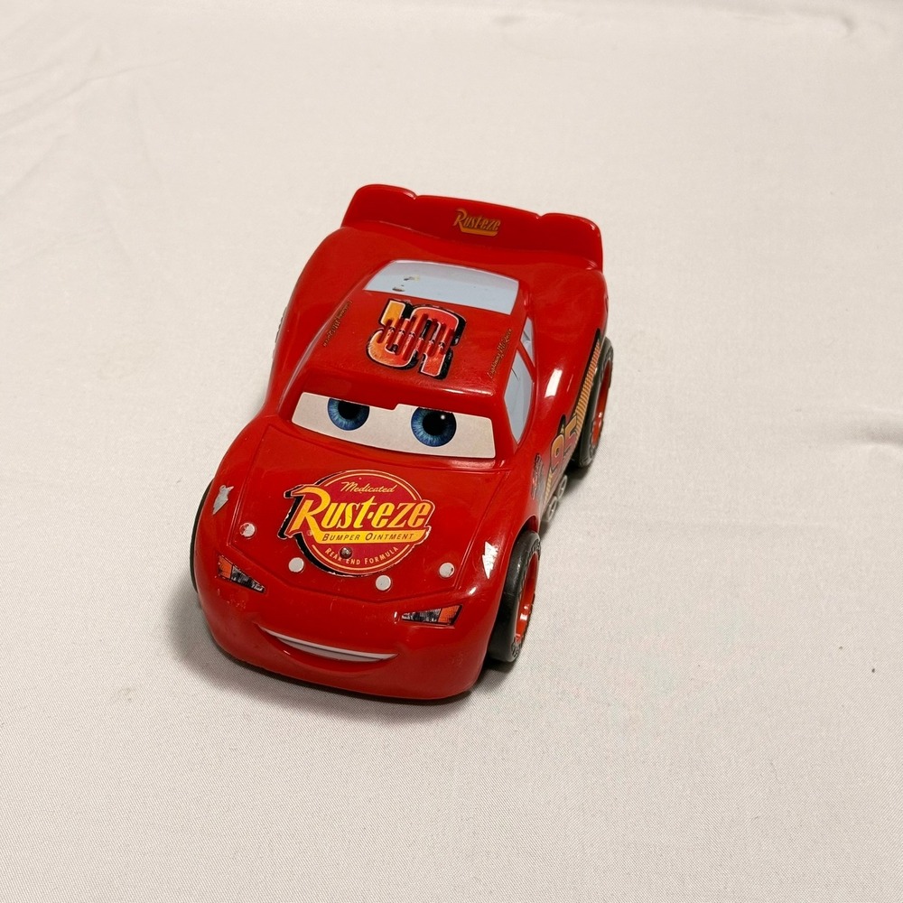 Disney Pixar Cars Lightning McQueen Shake N Go Toy Car Mattel 2005 J5982 Red 95
